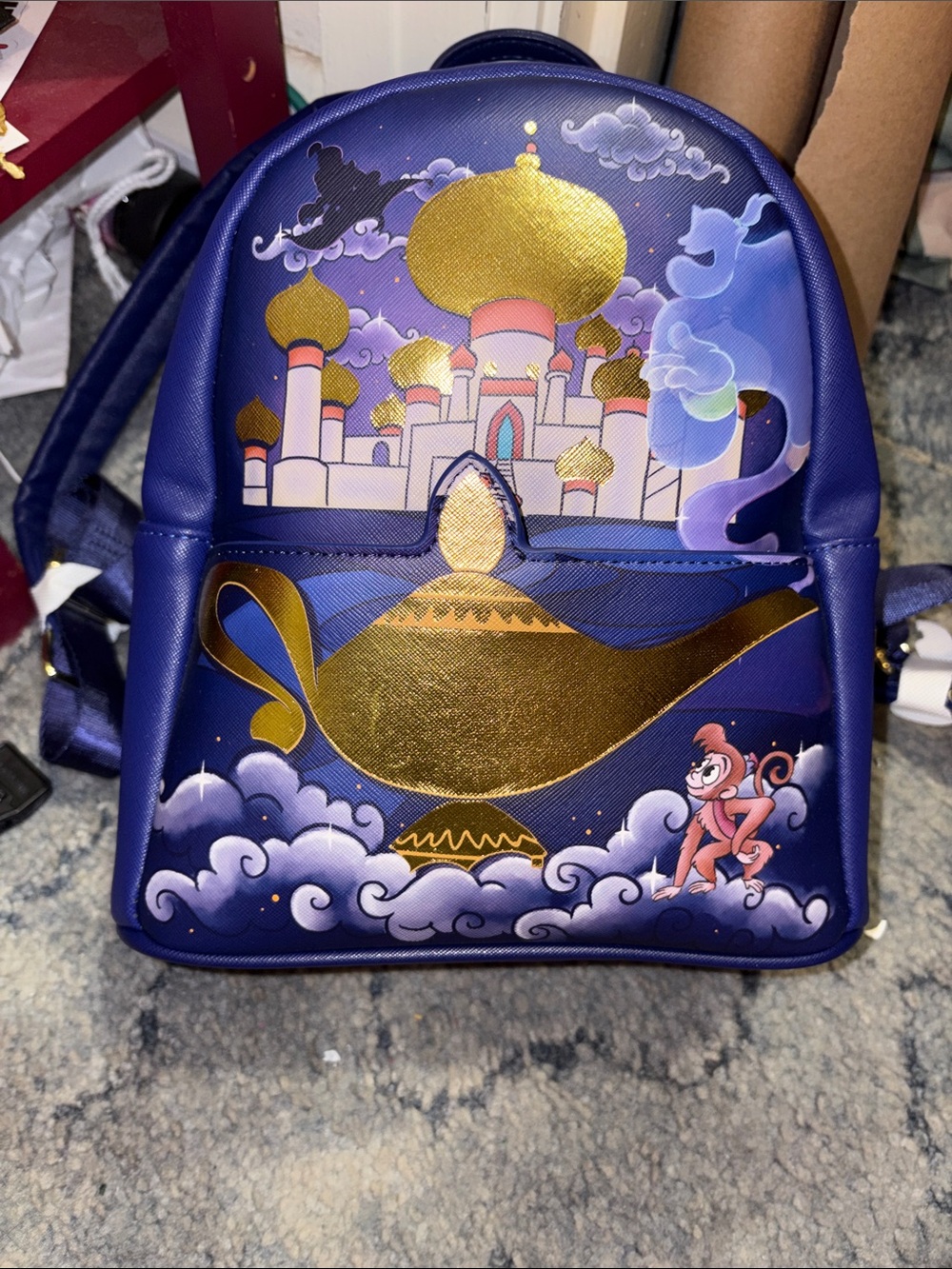 Loungefly Purple & Gold Aladin Mini Backpack